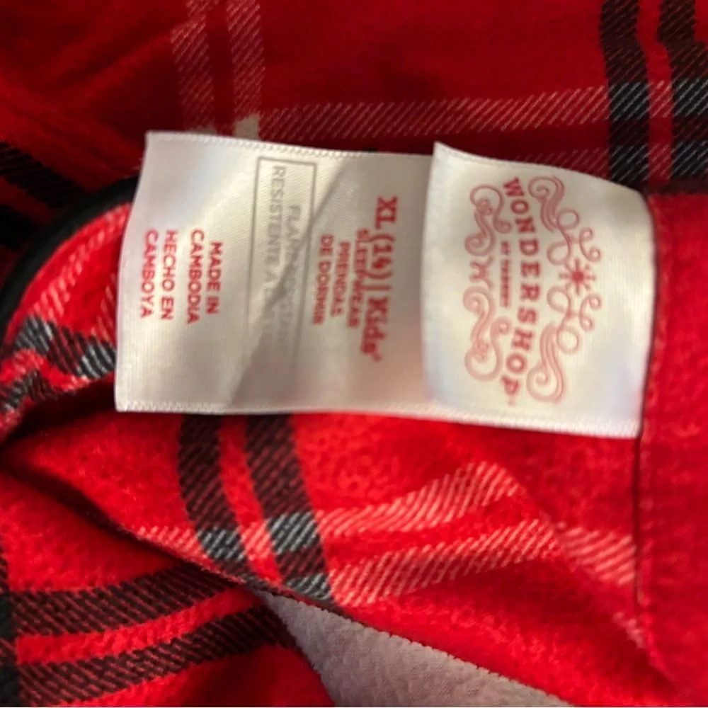 Cat & Jack Kids Pajama Set - Red, Green, and Black